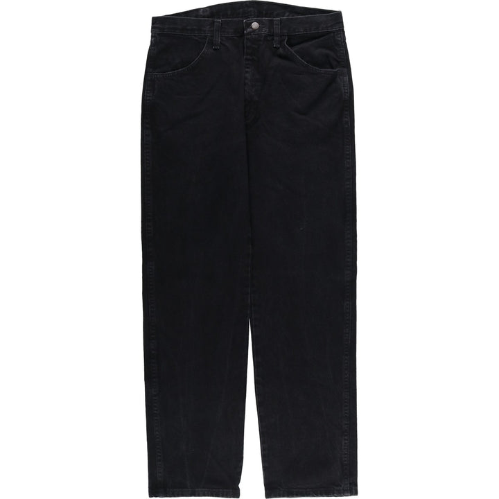 Rustler Black Denim Straight Denim Pants for Men, W34 equivalent cotton black type Vintage Second Hand