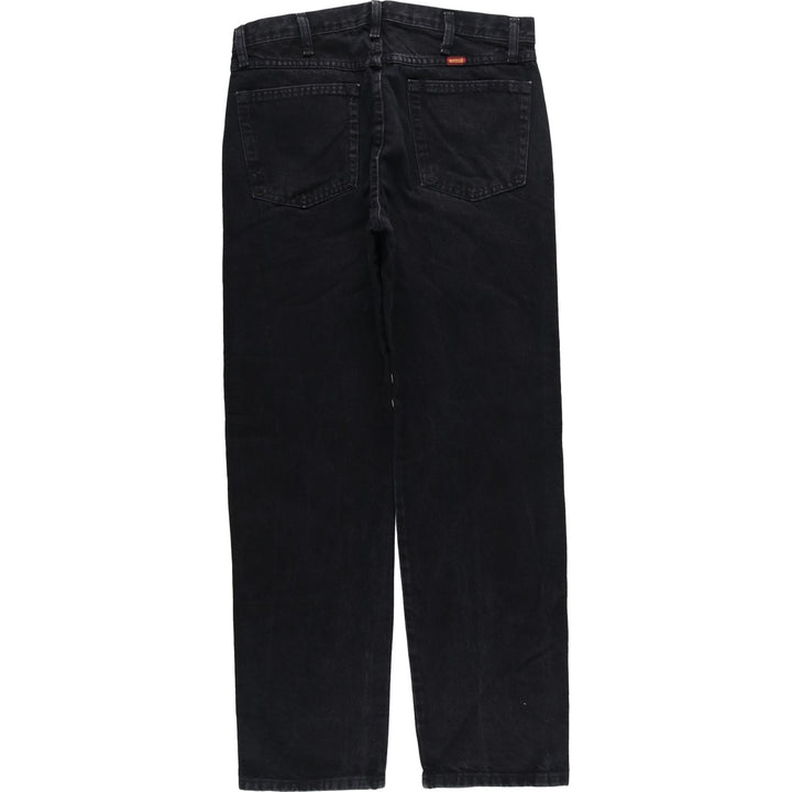 Rustler Black Denim Straight Denim Pants for Men, W34 equivalent cotton black type Vintage Second Hand