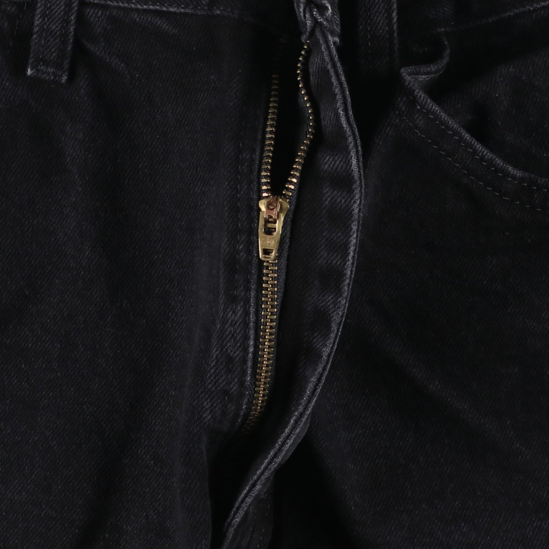 Rustler Black Denim Straight Denim Pants for Men, W34 equivalent cotton black type Vintage Second Hand