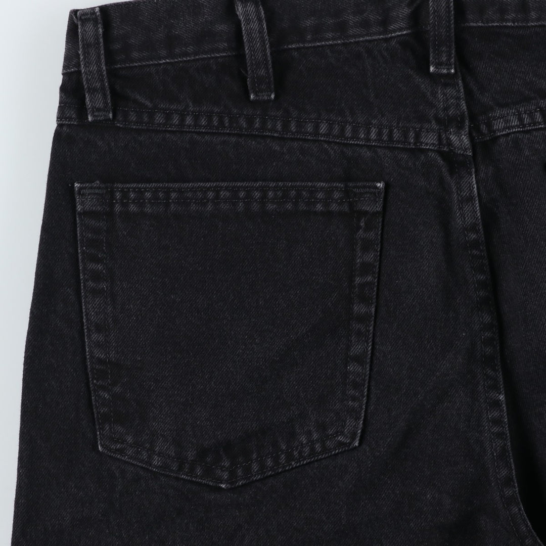 Rustler Black Denim Straight Denim Pants for Men, W34 equivalent cotton black type Vintage Second Hand