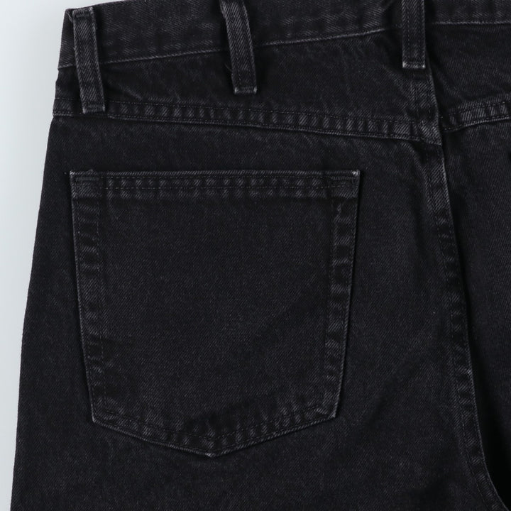 Rustler Black Denim Straight Denim Pants for Men, W34 equivalent cotton black type Vintage Second Hand