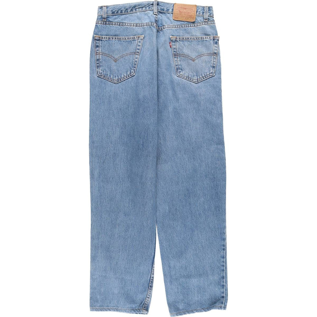 90'S Levi's 550 Relaxed Fit Tapered Denim Pants Made in USA Men's W33 Vintage cotton blue type Vintage Second Hand