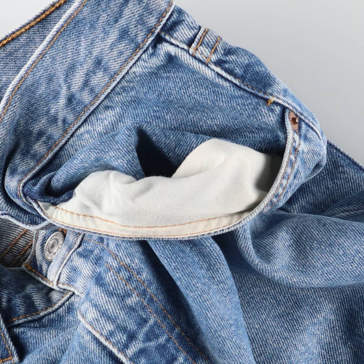 90'S Levi's 550 Relaxed Fit Tapered Denim Pants Made in USA Men's W33 Vintage cotton blue type Vintage Second Hand