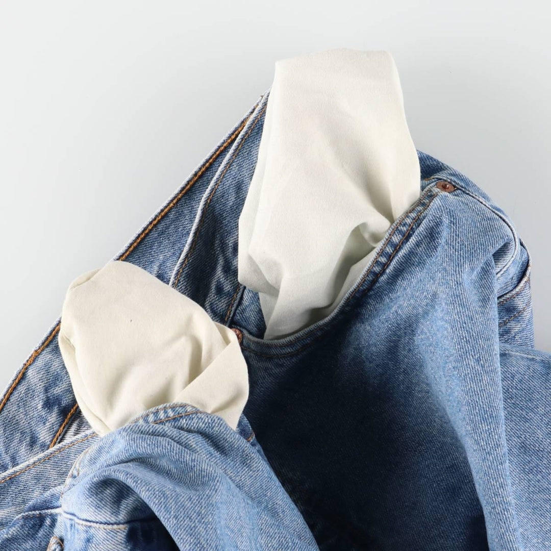 90'S Levi's 550 Relaxed Fit Tapered Denim Pants Made in USA Men's W33 Vintage cotton blue type Vintage Second Hand