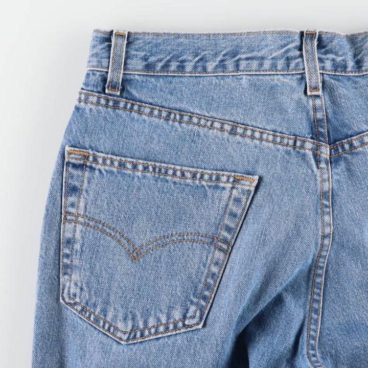 90'S Levi's 550 Relaxed Fit Tapered Denim Pants Made in USA Men's W33 Vintage cotton blue type Vintage Second Hand