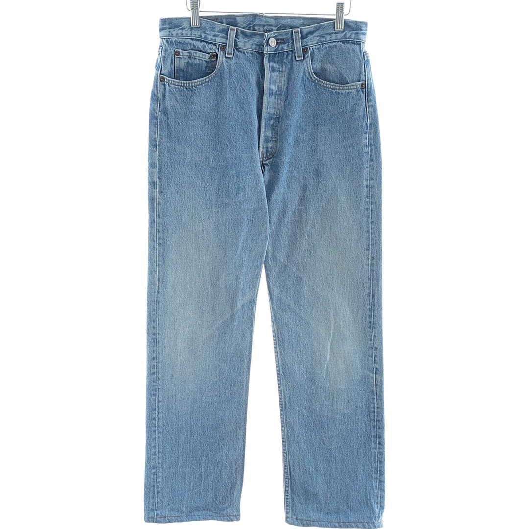 90'S Levi's 501-0113 Straight Denim Pants, Made in USA, Men's, Size W31, Vintage cotton blue type Vintage Second Hand