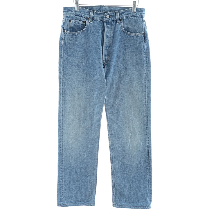 90'S Levi's 501-0113 Straight Denim Pants, Made in USA, Men's, Size W31, Vintage cotton blue type Vintage Second Hand