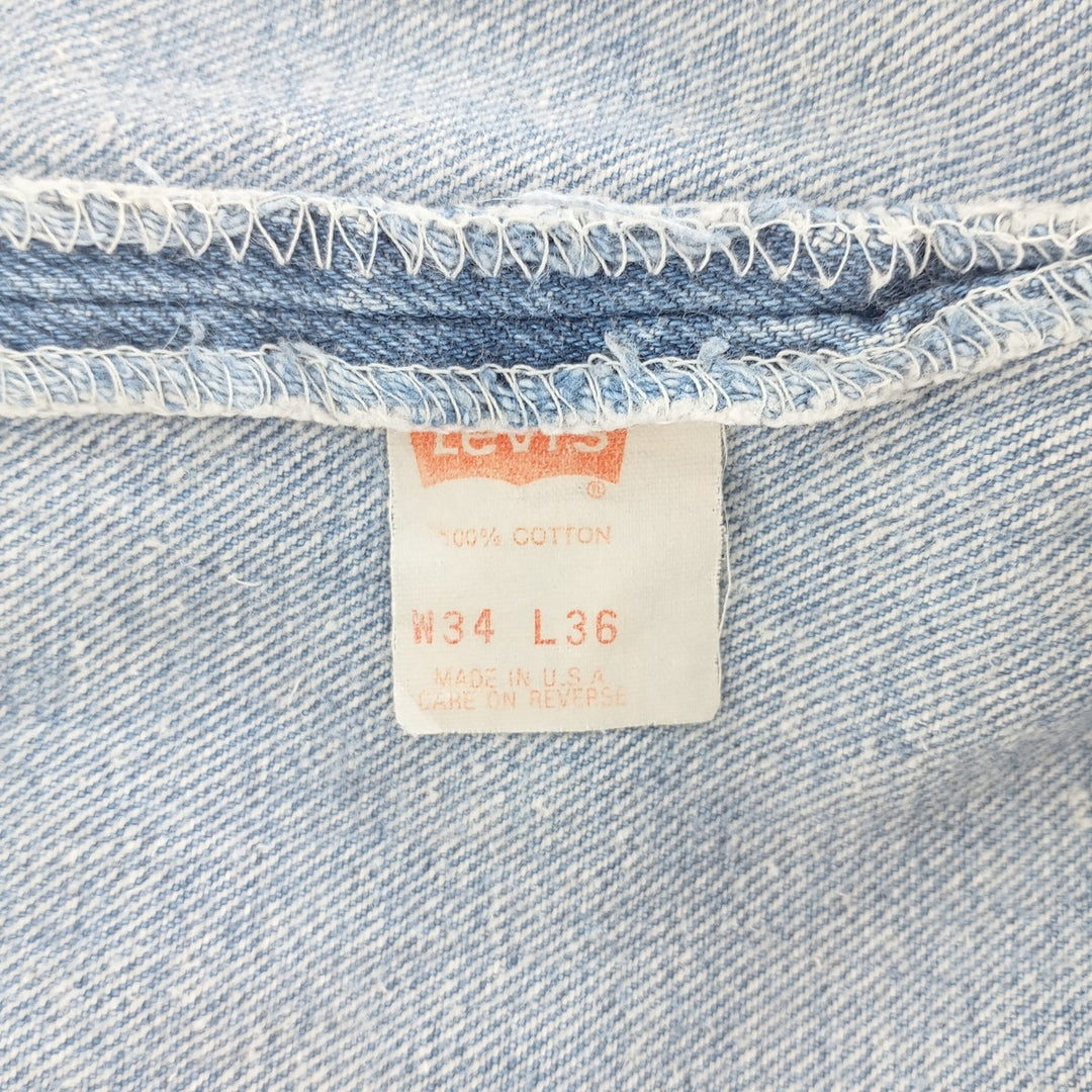 90'S Levi's 501-0113 Straight Denim Pants, Made in USA, Men's, Size W31, Vintage cotton blue type Vintage Second Hand