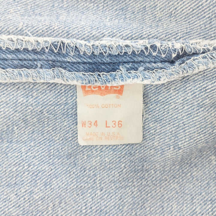 90'S Levi's 501-0113 Straight Denim Pants, Made in USA, Men's, Size W31, Vintage cotton blue type Vintage Second Hand