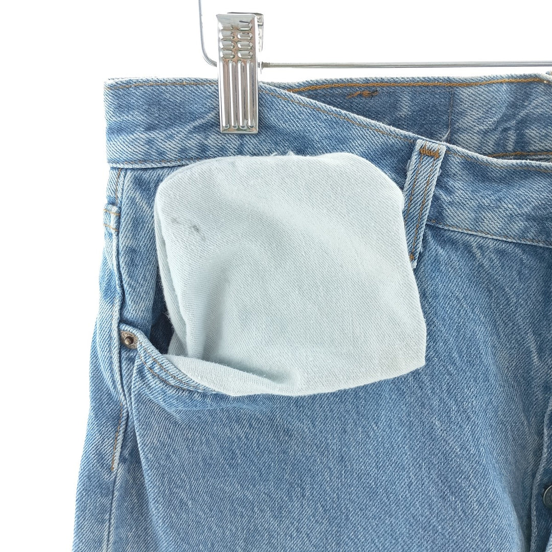 90'S Levi's 501-0113 Straight Denim Pants, Made in USA, Men's, Size W31, Vintage cotton blue type Vintage Second Hand