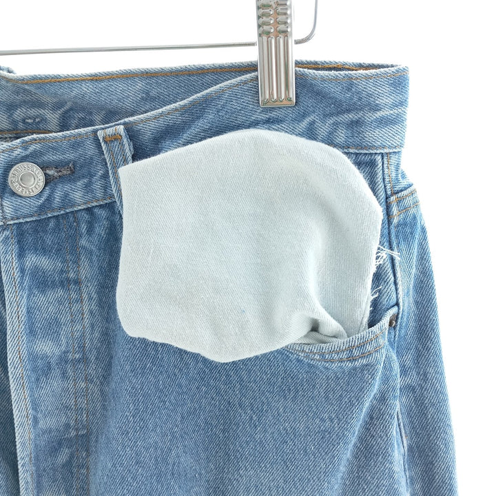 90'S Levi's 501-0113 Straight Denim Pants, Made in USA, Men's, Size W31, Vintage cotton blue type Vintage Second Hand