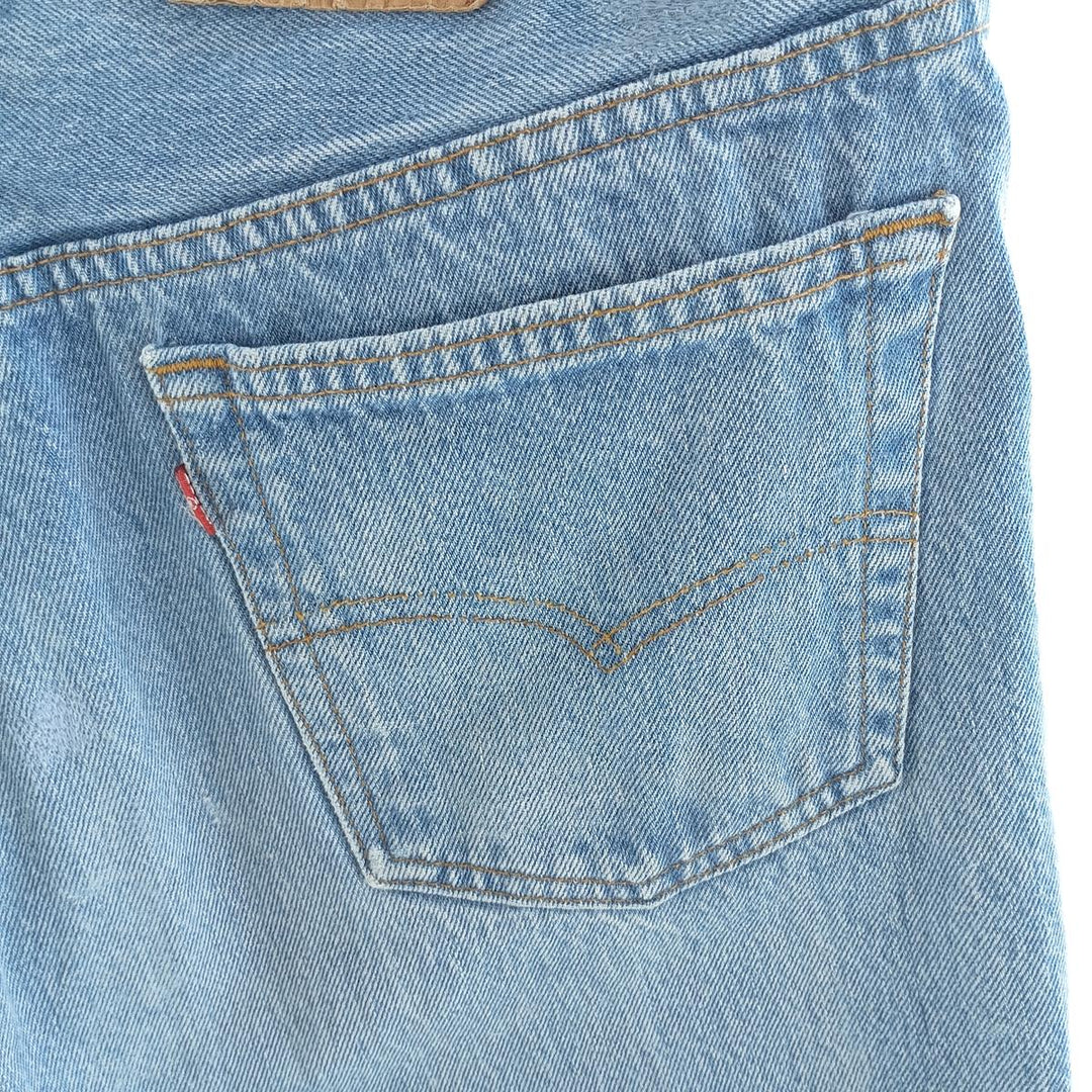 90'S Levi's 501-0113 Straight Denim Pants, Made in USA, Men's, Size W31, Vintage cotton blue type Vintage Second Hand