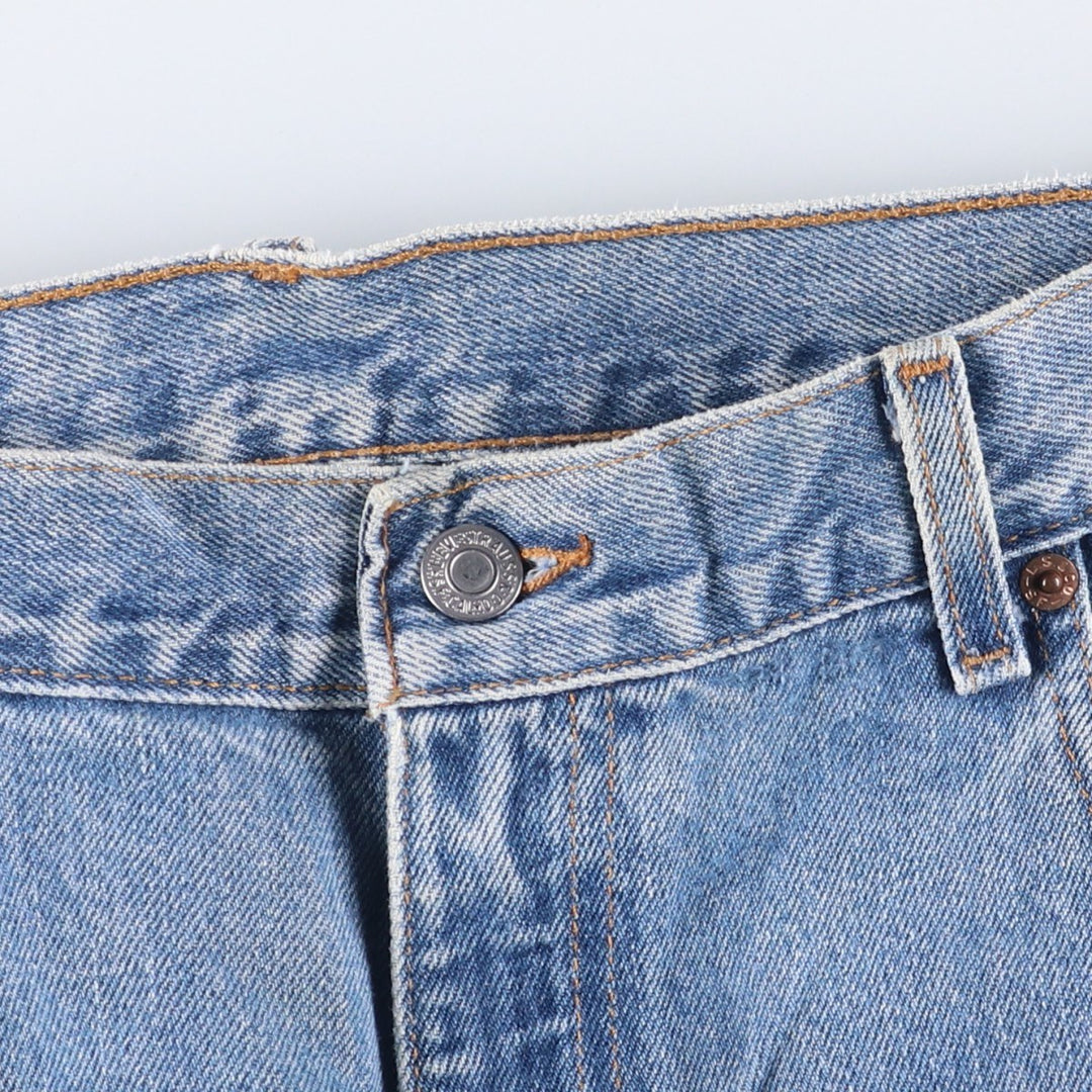 2000'S Levi's 550 Loose Fit Tapered Leg Black Denim Pants, Men's Size 34 cotton blue type Vintage Second Hand