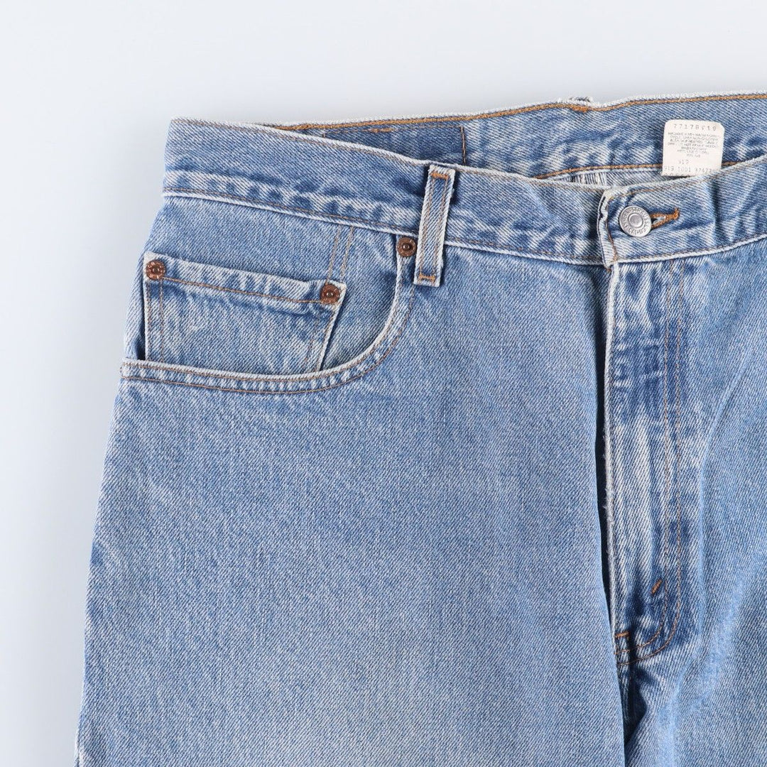 2000'S Levi's 550 Loose Fit Tapered Leg Black Denim Pants, Men's Size 34 cotton blue type Vintage Second Hand
