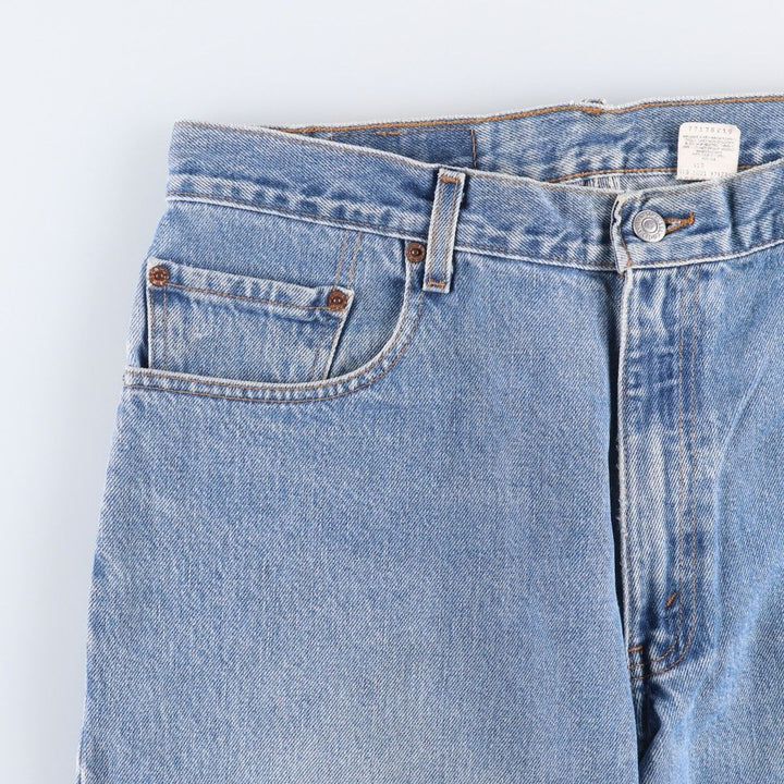2000'S Levi's 550 Loose Fit Tapered Leg Black Denim Pants, Men's Size 34 cotton blue type Vintage Second Hand