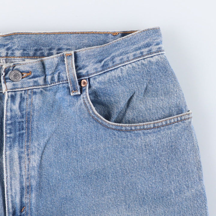 2000'S Levi's 550 Loose Fit Tapered Leg Black Denim Pants, Men's Size 34 cotton blue type Vintage Second Hand