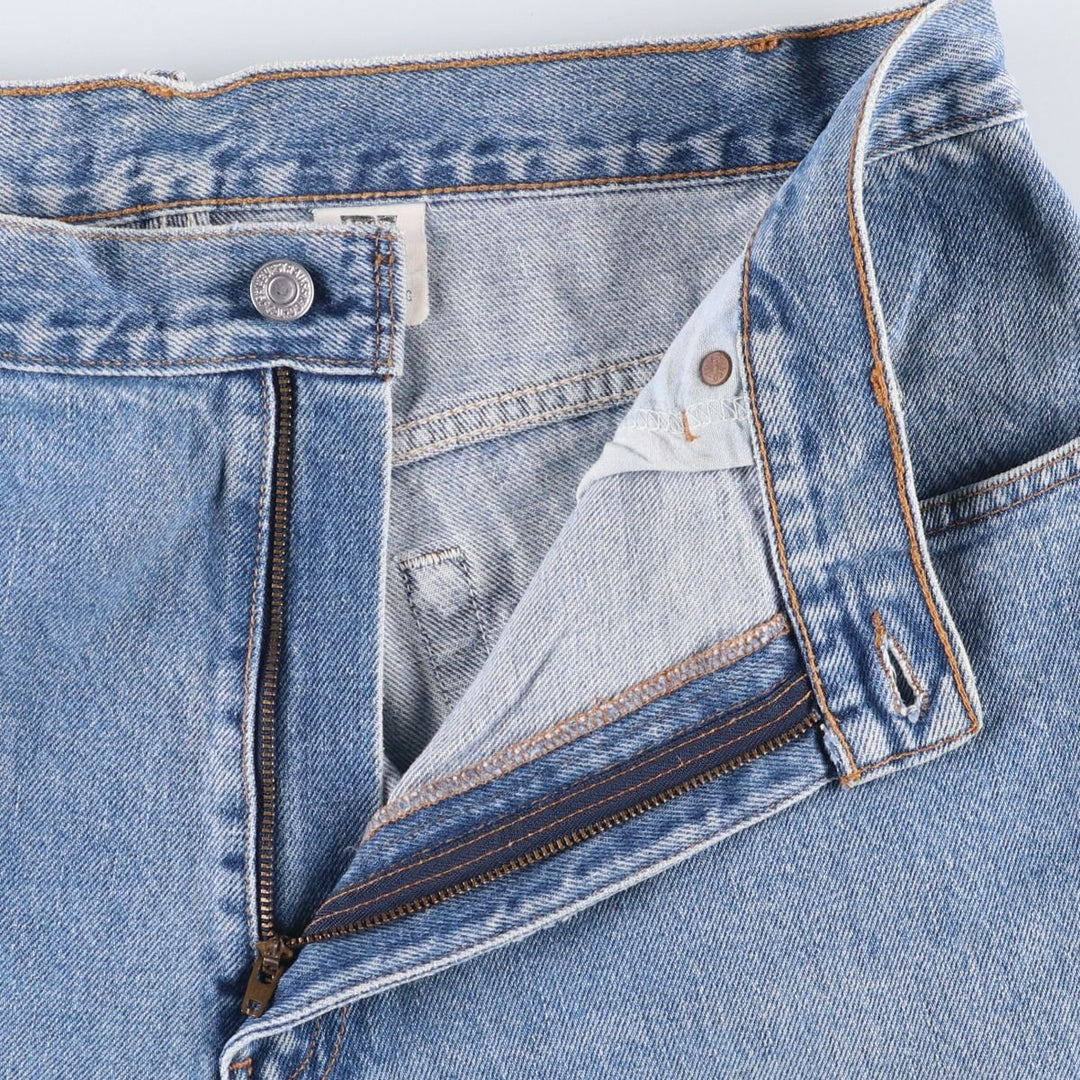 2000'S Levi's 550 Loose Fit Tapered Leg Black Denim Pants, Men's Size 34 cotton blue type Vintage Second Hand