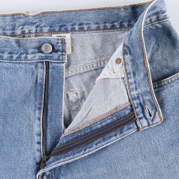 2000'S Levi's 550 Loose Fit Tapered Leg Black Denim Pants, Men's Size 34 cotton blue type Vintage Second Hand