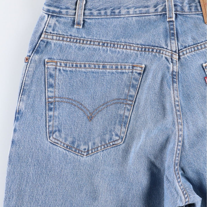 2000'S Levi's 550 Loose Fit Tapered Leg Black Denim Pants, Men's Size 34 cotton blue type Vintage Second Hand