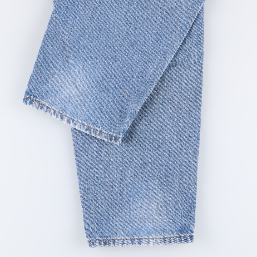 2000'S Levi's 550 Loose Fit Tapered Leg Black Denim Pants, Men's Size 34 cotton blue type Vintage Second Hand