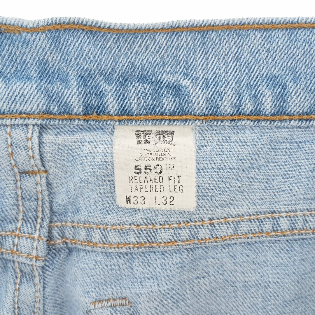90'S Levi's 550 Relaxed Fit Tapered Leg Tapered Denim Pants Made in USA Men's W32 Vintage cotton blue type Vintage Second Hand