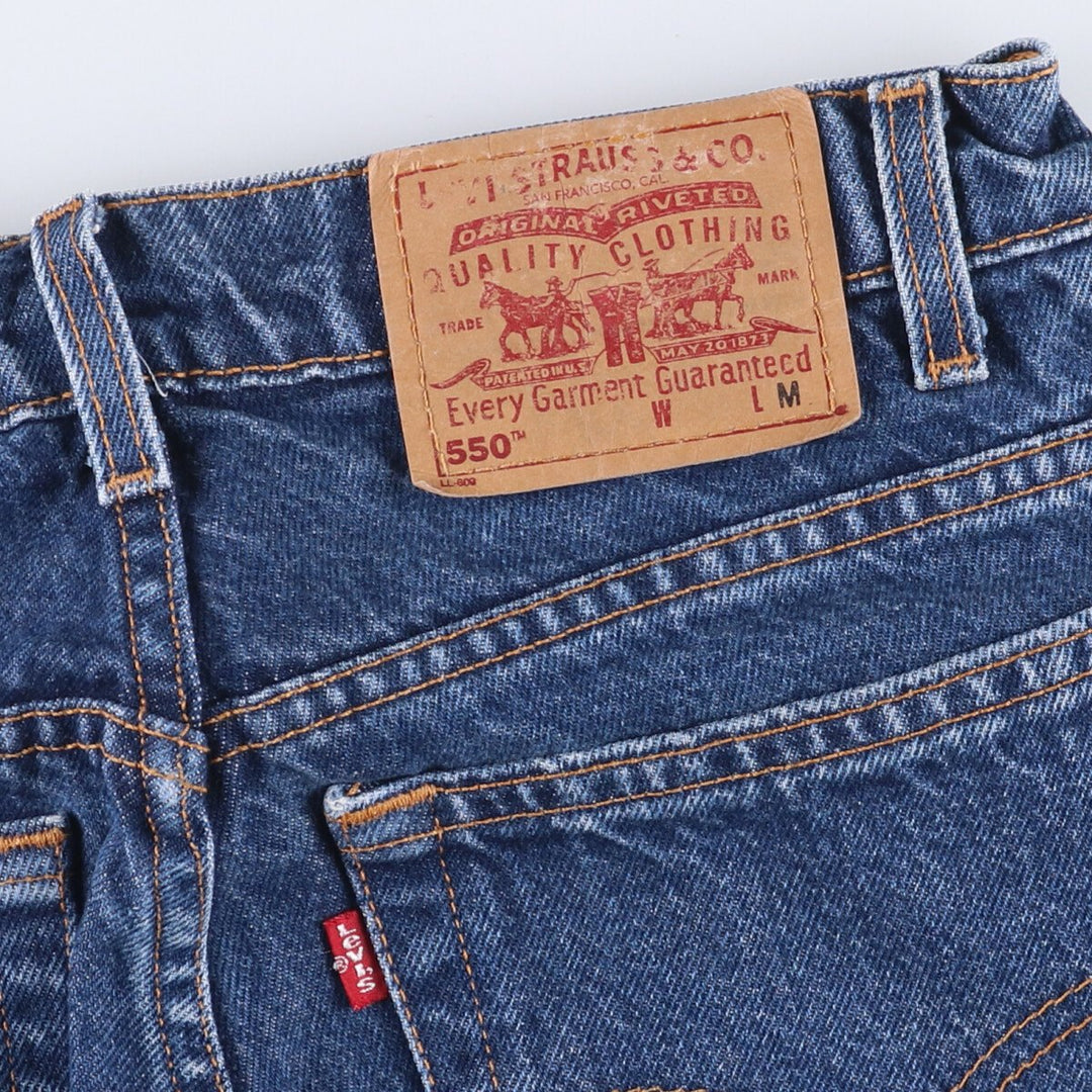 90'S Levi's 551 Relaxed Fit Tapered Leg Tapered Denim Pants Women's L (w29) Vintage cotton blue type Vintage Second Hand