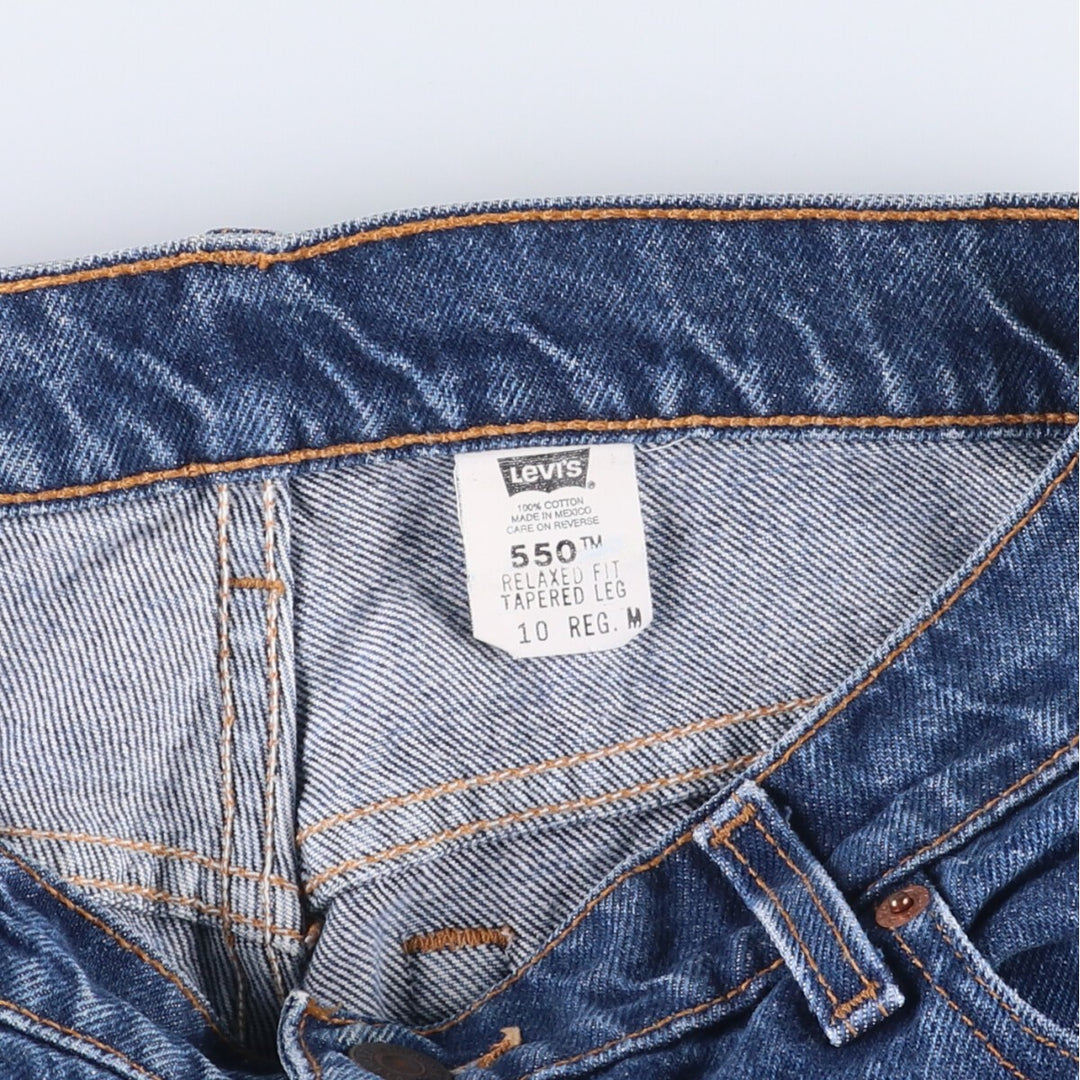 90'S Levi's 551 Relaxed Fit Tapered Leg Tapered Denim Pants Women's L (w29) Vintage cotton blue type Vintage Second Hand