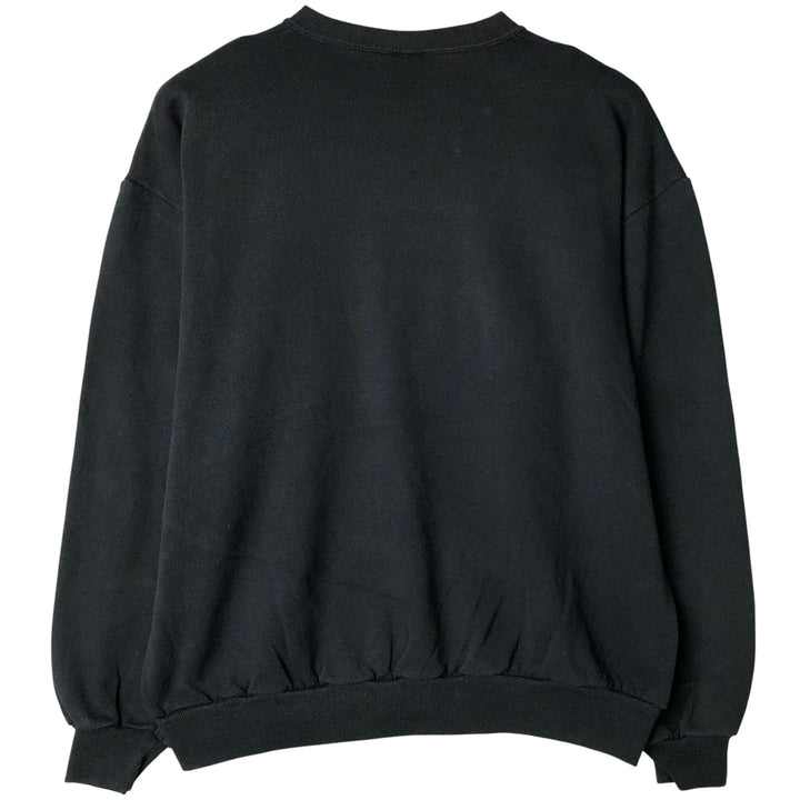 80s-90'S Jerzees Plain Blank Sweatshirt Trainer Made in USA Men's XL Vintage cotton black type Vintage Second Hand