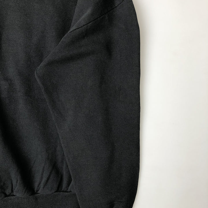 80s-90'S Jerzees Plain Blank Sweatshirt Trainer Made in USA Men's XL Vintage cotton black type Vintage Second Hand