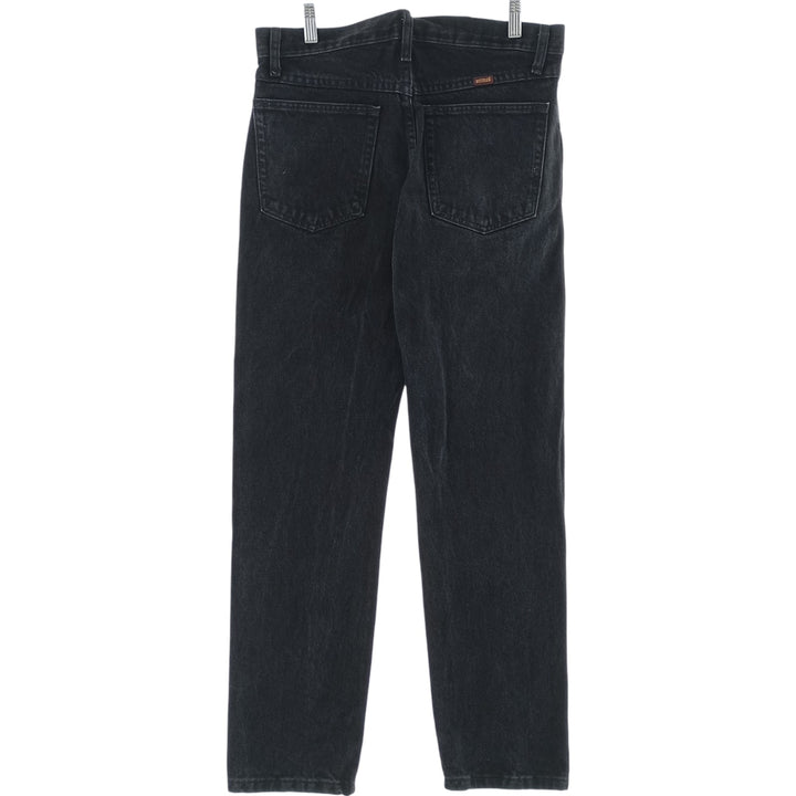 Rustler Black Denim Straight Denim Pants for Men, W32 equivalent cotton black type Vintage Second Hand