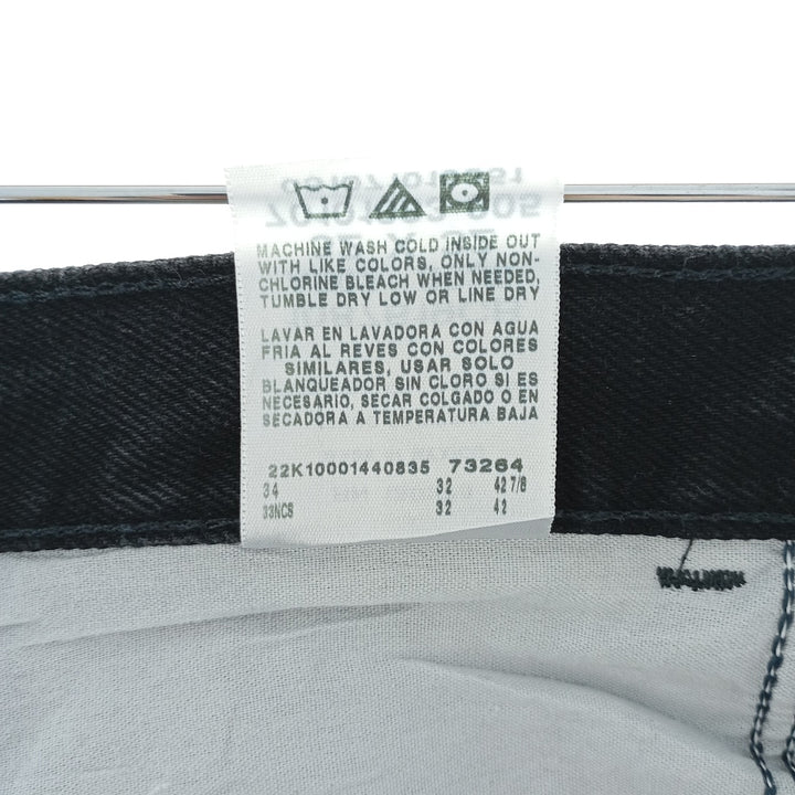 Rustler Black Denim Straight Denim Pants for Men, W32 equivalent cotton black type Vintage Second Hand