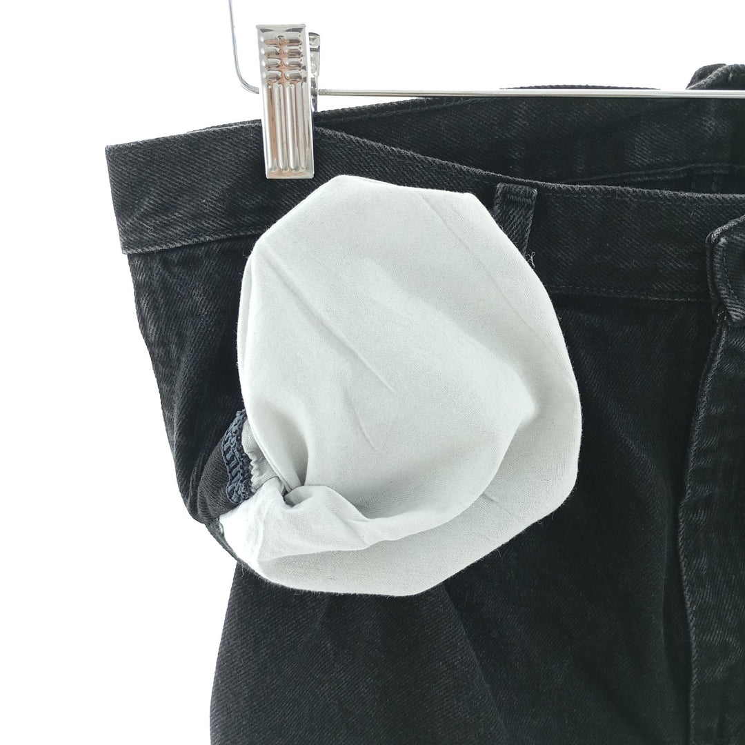 Rustler Black Denim Straight Denim Pants for Men, W32 equivalent cotton black type Vintage Second Hand