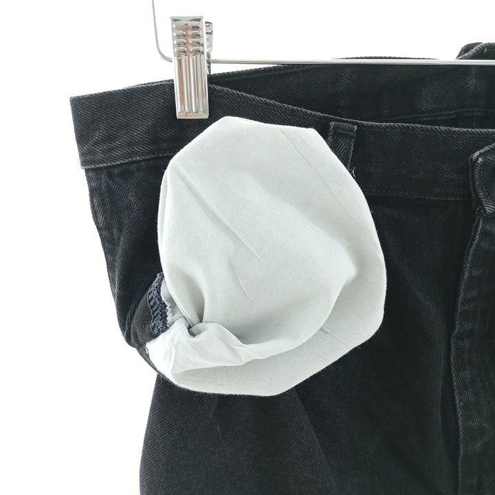 Rustler Black Denim Straight Denim Pants for Men, W32 equivalent cotton black type Vintage Second Hand