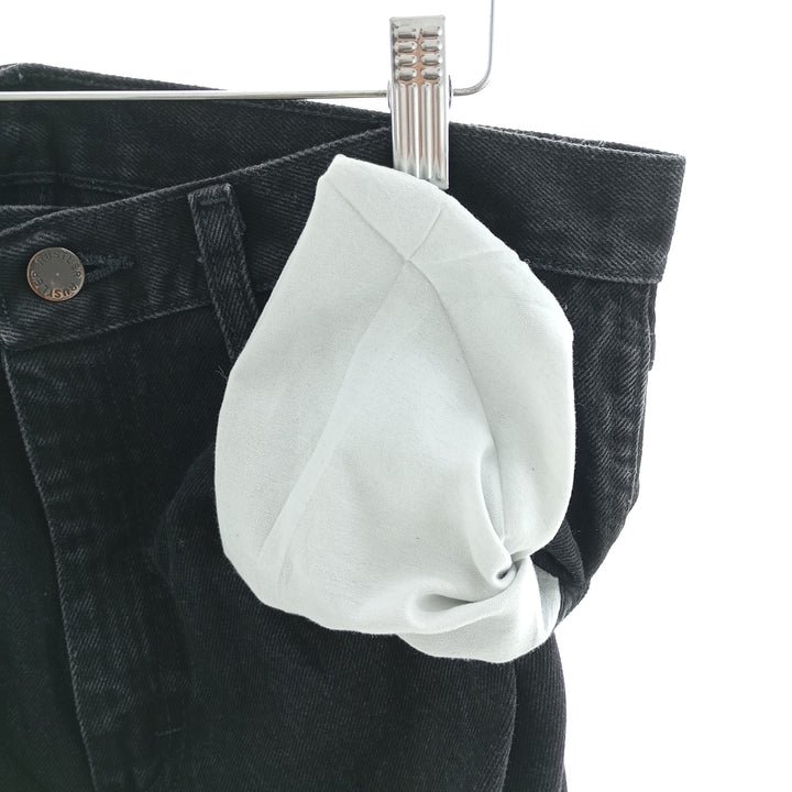 Rustler Black Denim Straight Denim Pants for Men, W32 equivalent cotton black type Vintage Second Hand