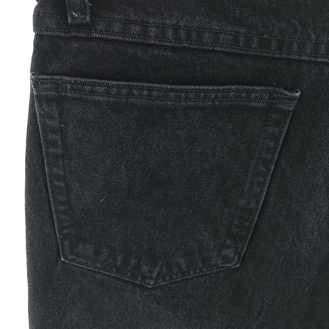 Rustler Black Denim Straight Denim Pants for Men, W32 equivalent cotton black type Vintage Second Hand