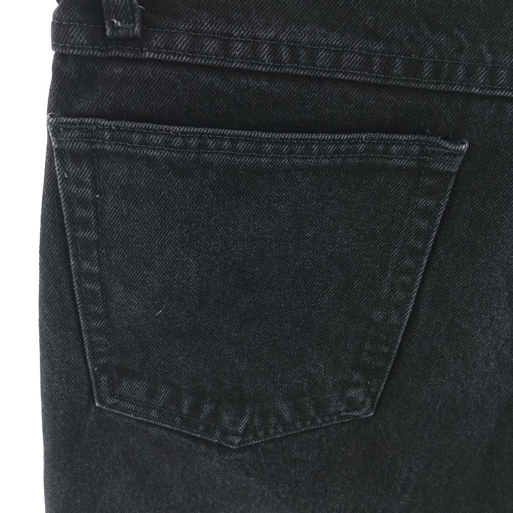 Rustler Black Denim Straight Denim Pants for Men, W32 equivalent cotton black type Vintage Second Hand