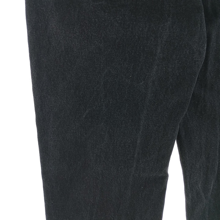Rustler Black Denim Straight Denim Pants for Men, W32 equivalent cotton black type Vintage Second Hand