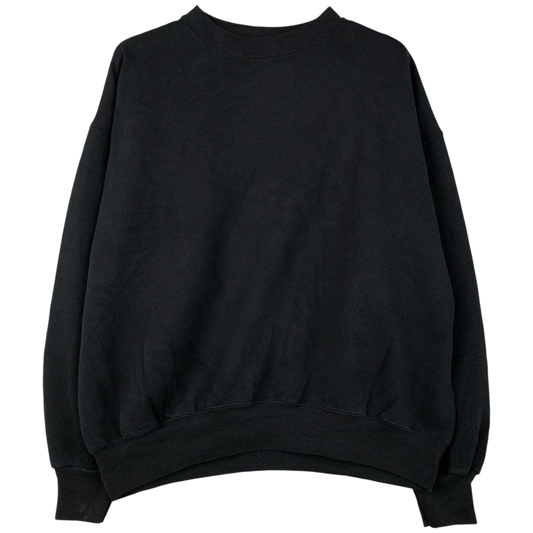 90'S Vintage Pannill Blank Sweatshirt, Made in USA, Men's Size XL cotton black type Vintage Second Hand