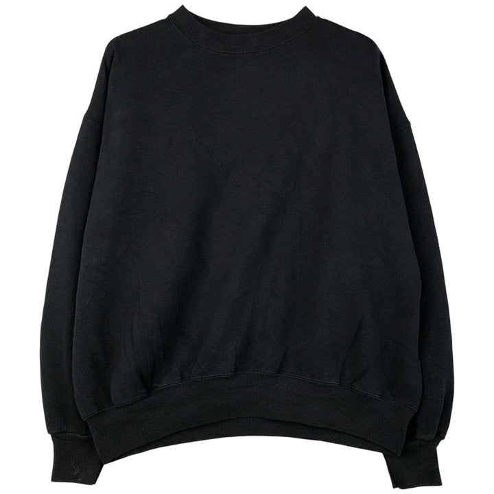 90'S Vintage Pannill Blank Sweatshirt, Made in USA, Men's Size XL cotton black type Vintage Second Hand