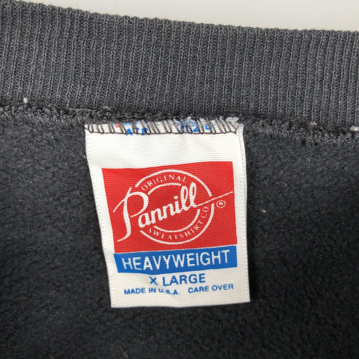 90'S Vintage Pannill Blank Sweatshirt, Made in USA, Men's Size XL cotton black type Vintage Second Hand