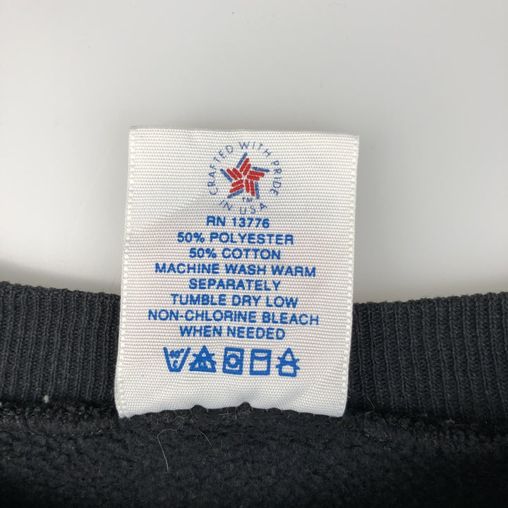 90'S Vintage Pannill Blank Sweatshirt, Made in USA, Men's Size XL cotton black type Vintage Second Hand