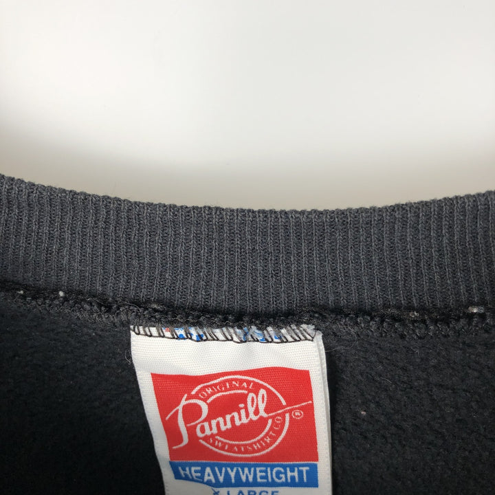 90'S Vintage Pannill Blank Sweatshirt, Made in USA, Men's Size XL cotton black type Vintage Second Hand