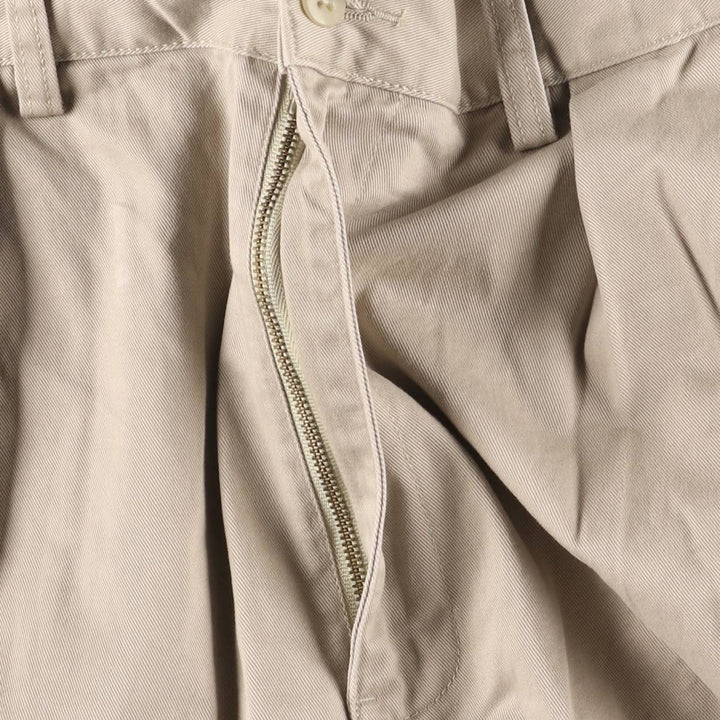 Ralph Lauren POLO by Ralph Lauren TYLER SHORT Two-pleat chino shorts, short pants, men's size W34 cotton Beige type Vintage Second Hand