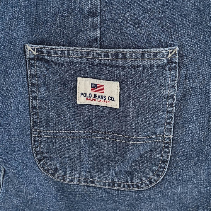 2000'S Ralph Lauren Polo Jeans Company denim shorts, women's size L (w29) cotton blue type Vintage Second Hand
