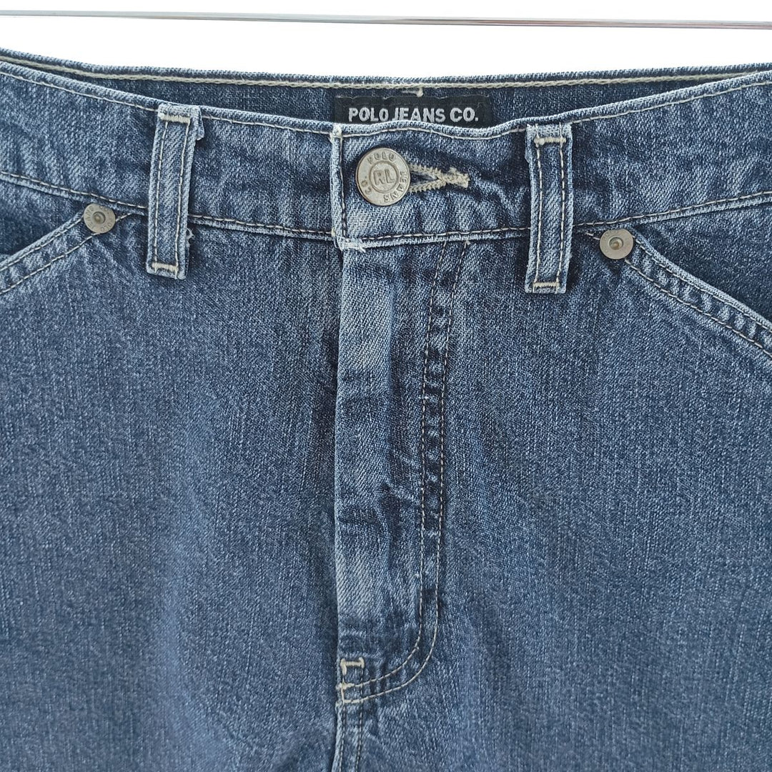 2000'S Ralph Lauren Polo Jeans Company denim shorts, women's size L (w29) cotton blue type Vintage Second Hand