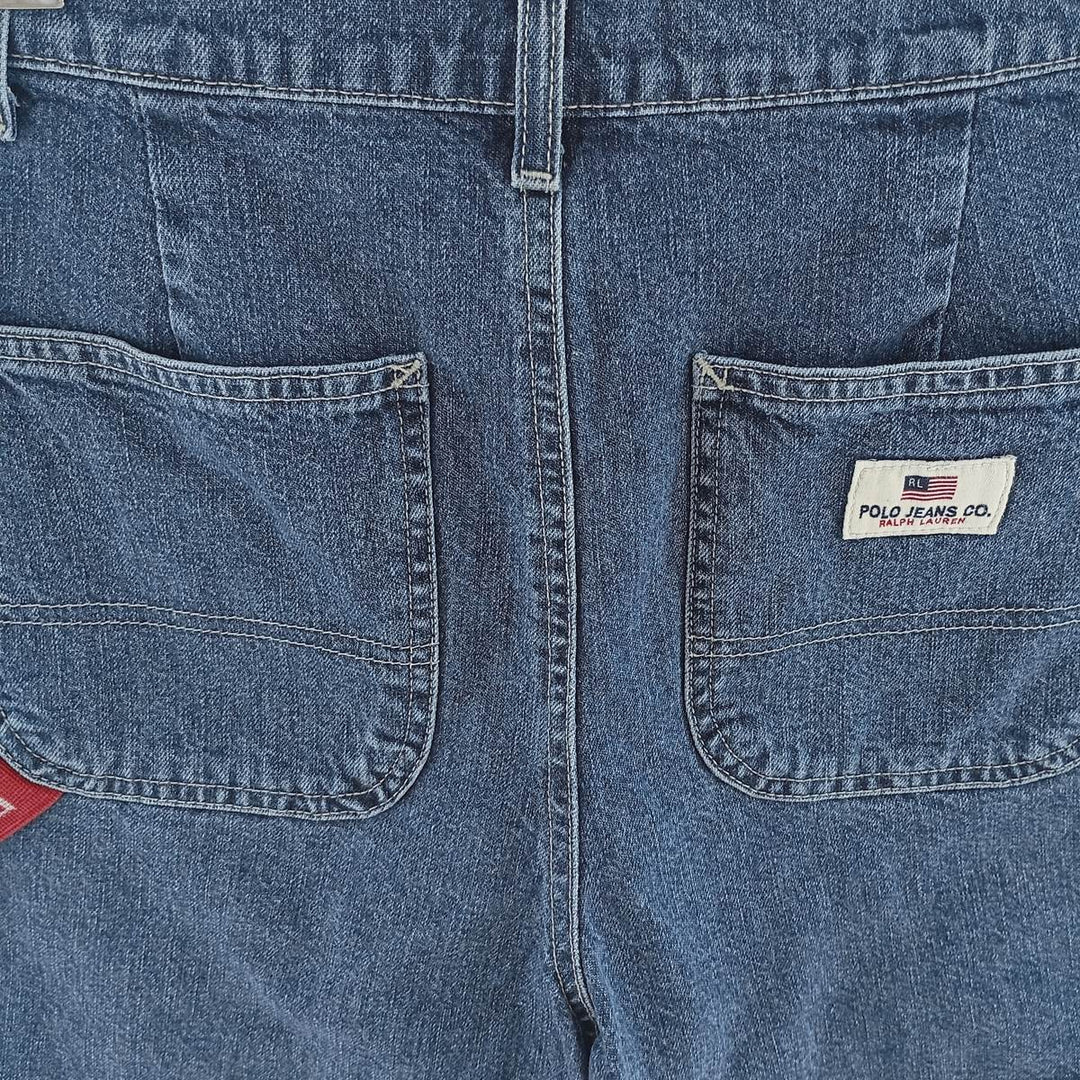 2000'S Ralph Lauren Polo Jeans Company denim shorts, women's size L (w29) cotton blue type Vintage Second Hand