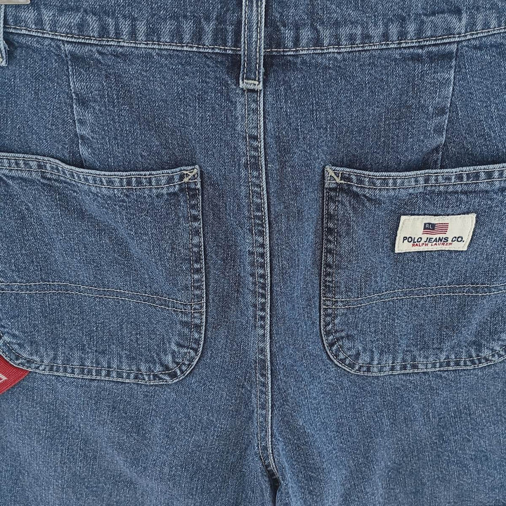 2000'S Ralph Lauren Polo Jeans Company denim shorts, women's size L (w29) cotton blue type Vintage Second Hand