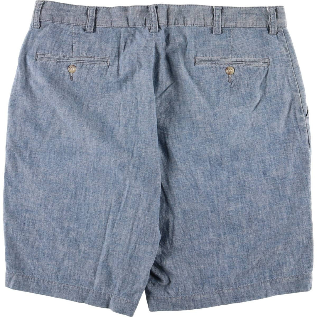 Ralph Lauren POLO by Ralph Lauren PROSPECT chambray cotton shorts, men's size W36 cotton blue type Vintage Second Hand