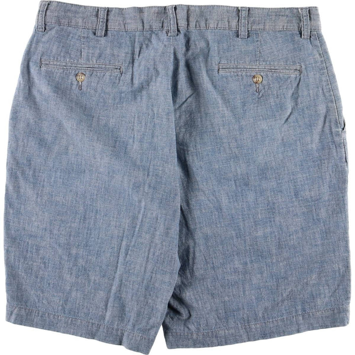 Ralph Lauren POLO by Ralph Lauren PROSPECT chambray cotton shorts, men's size W36 cotton blue type Vintage Second Hand