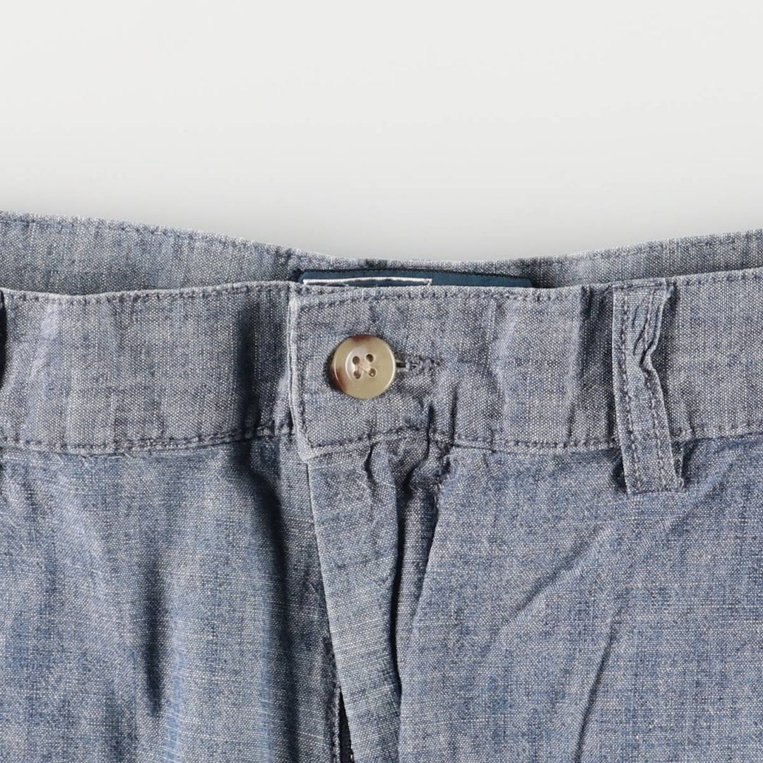 Ralph Lauren POLO by Ralph Lauren PROSPECT chambray cotton shorts, men's size W36 cotton blue type Vintage Second Hand